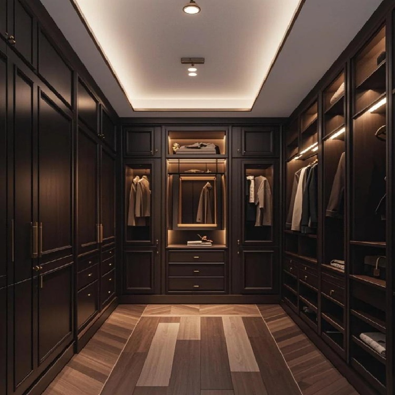 Armadio in legno naturale