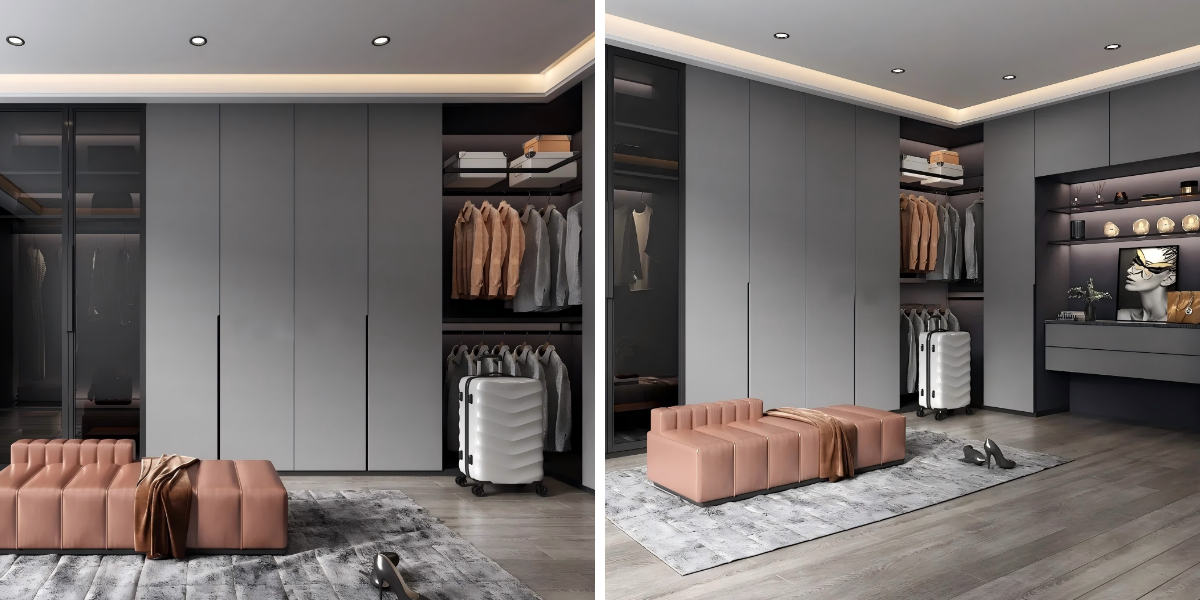 Armoire grise
