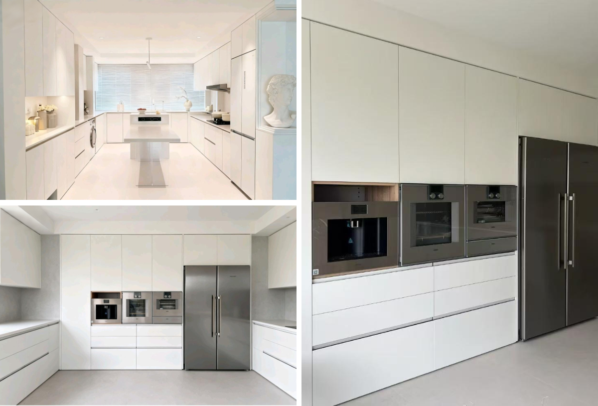 सफेद रसोई अलमारियाँ सफेद रसोई अलमारियाँ