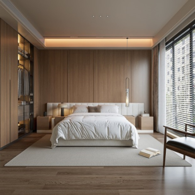 Armoire-penderie en bois