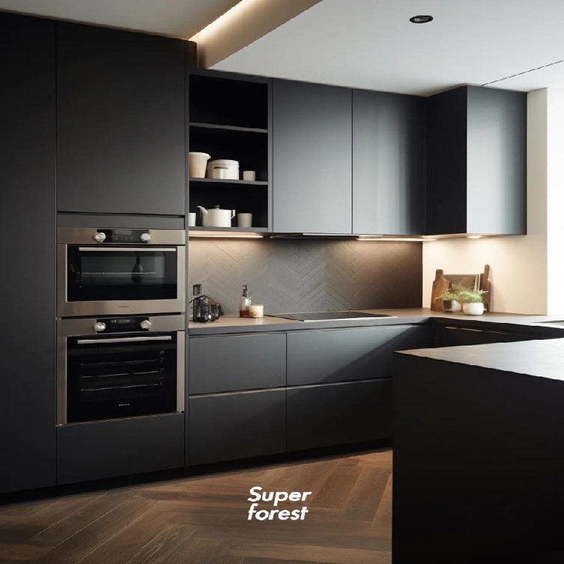 Black RTA Kitchen Cabinets
