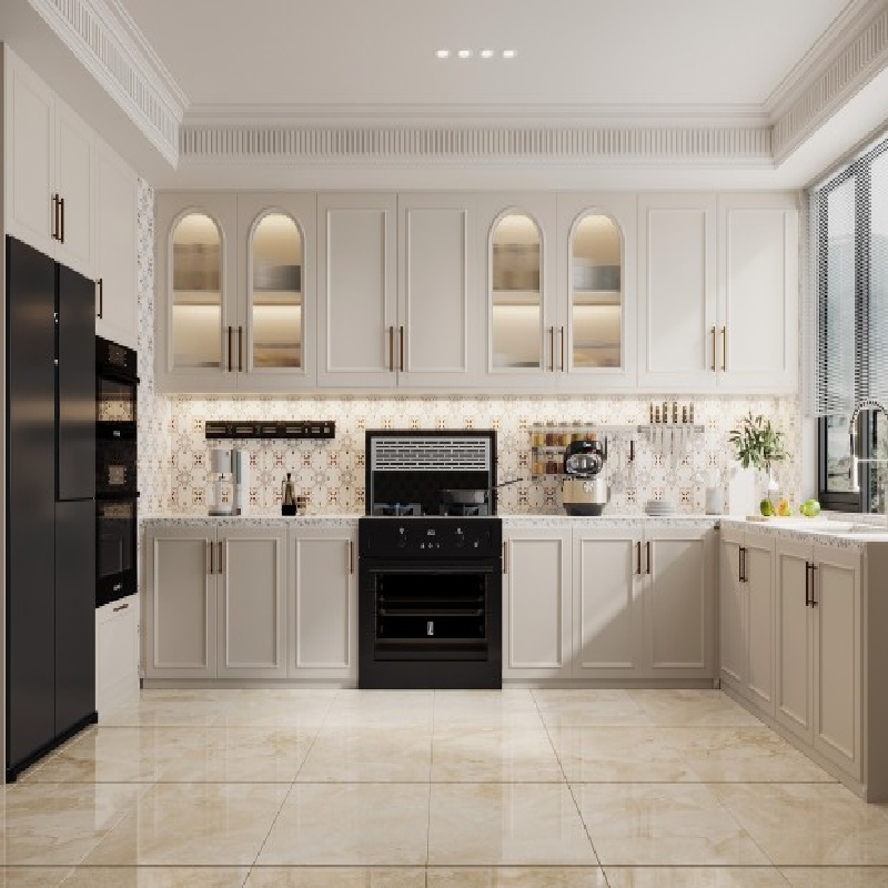 White Kitchen Cabinets With Glass Doors