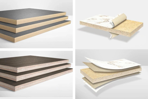 Armoires de cuisine gris foncé