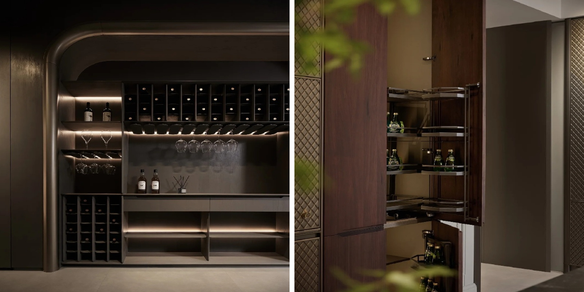 Armadietto per bottiglie di vino