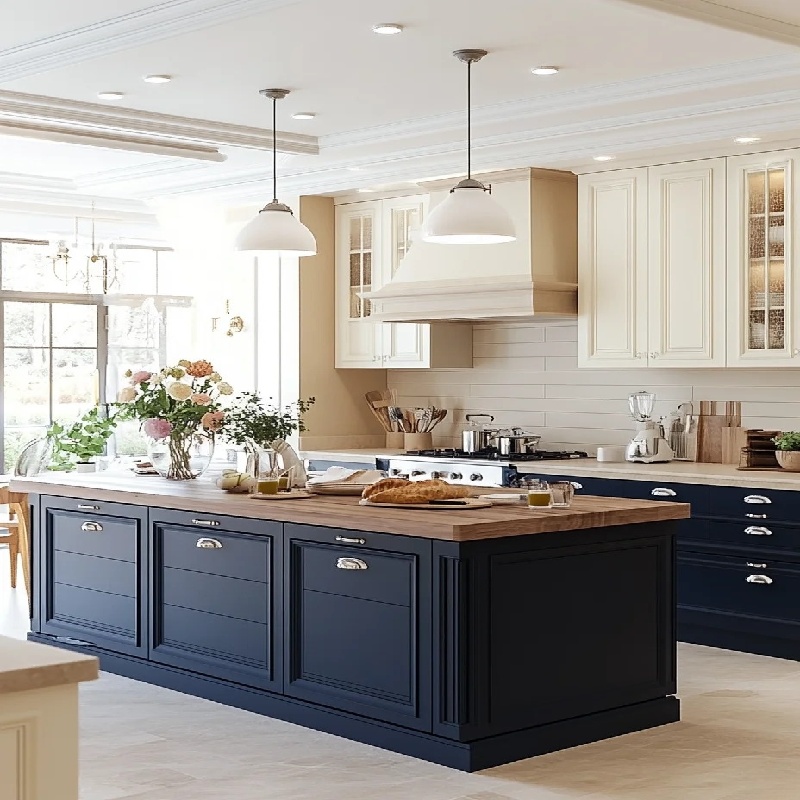 Royal Blue Kitchen Cabinets