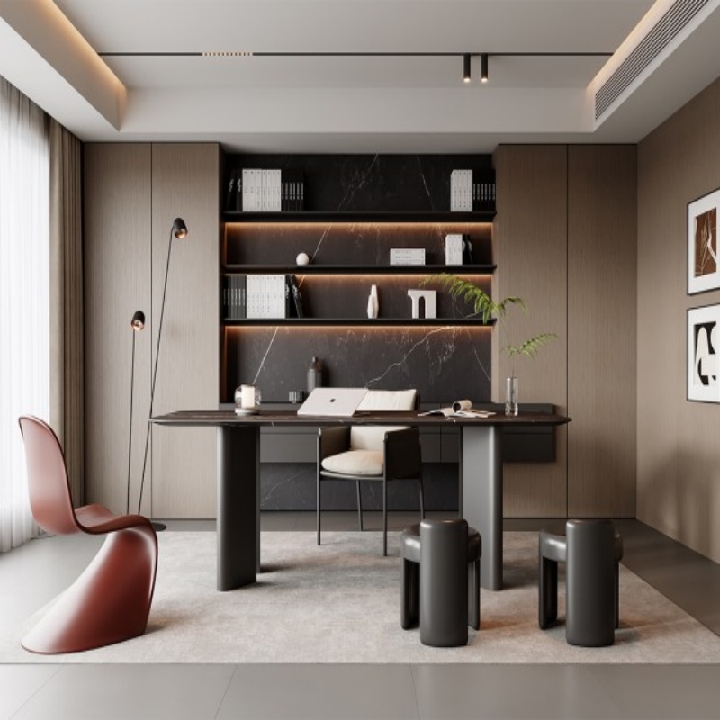 Черные книжные полки