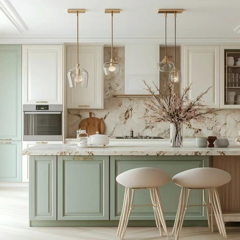 Grüner Vorratsschrank