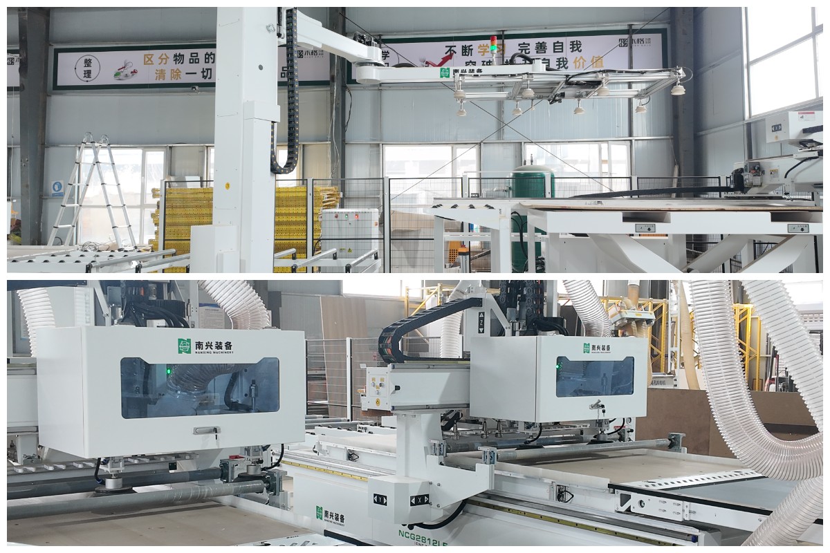 Automatisierte CNC-Bestückungsproduktion in der MG-Fabrik Automatisierte CNC-Bestückungsproduktion in der MG-Fabrik