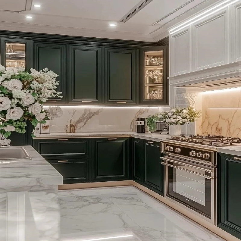 Green Kitchen Doors