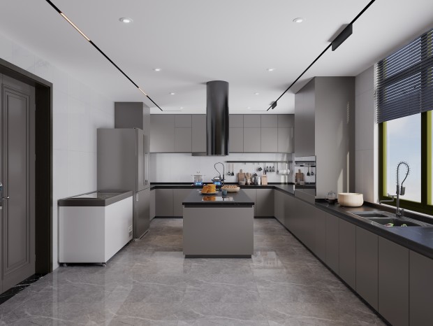 Armoires de cuisine blanches de style ferme