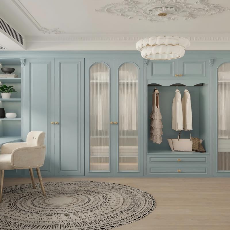 Modern Blue Storage Wardrobe