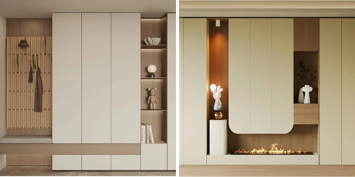 Rangements sur mesure pour vestibule et armoires d’entrée Rangements sur mesure pour vestibule et armoires d’entrée