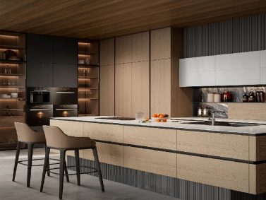 Gabinetes de cocina de madera