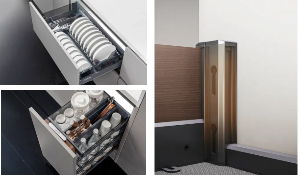 लकड़ी की रसोई इकाई