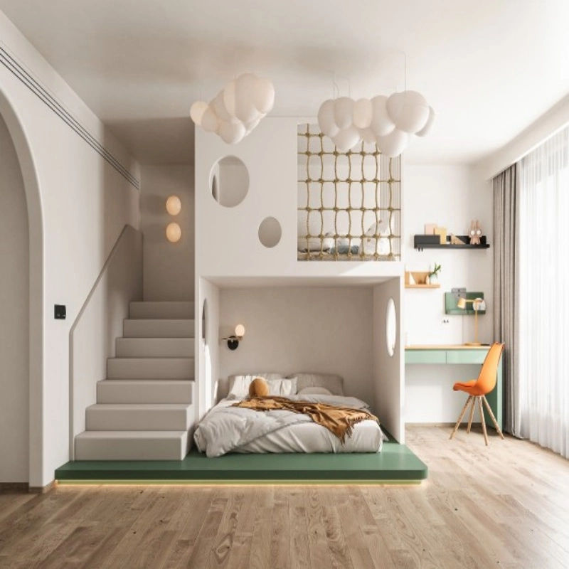 Custom Modern Boys Bedroom Wardrobe and Desk System
