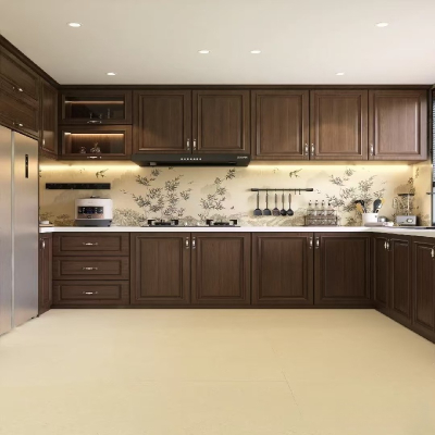 Armoire de garde-manger en bois massif