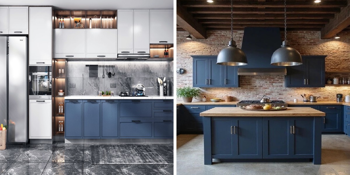 Royal Blue Kitchen Cabinets