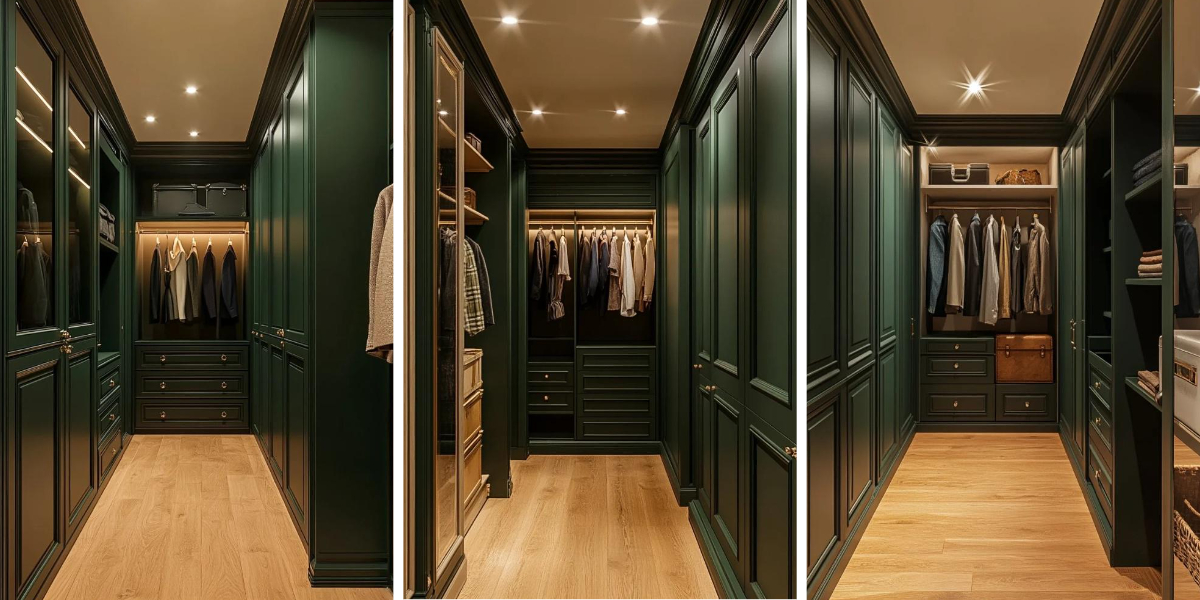 Armadio verde smeraldo