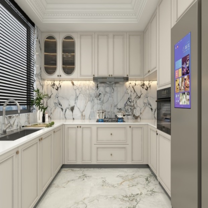 White Gloss Cabinets Kitchen