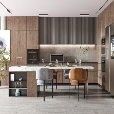 किचन कैबिनेट लकड़ी का डिज़ाइन