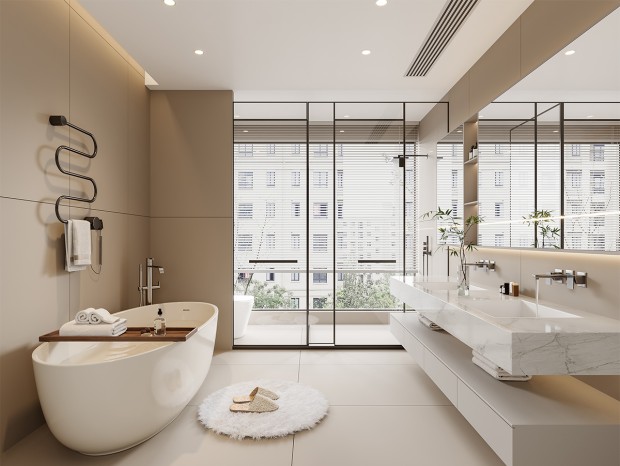 Угловой туалетный столик для ванной комнаты