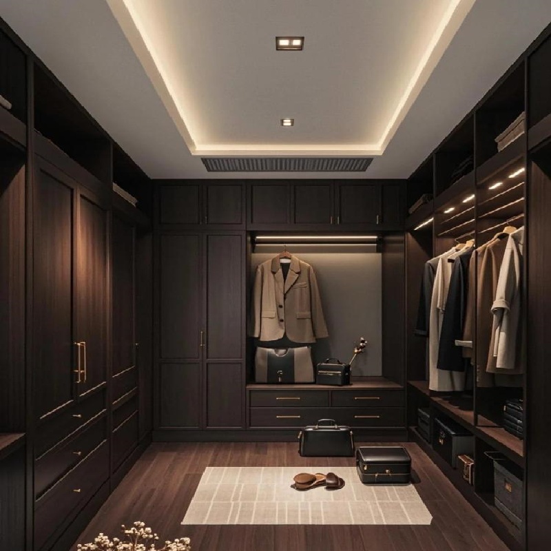 Armadio in legno naturale