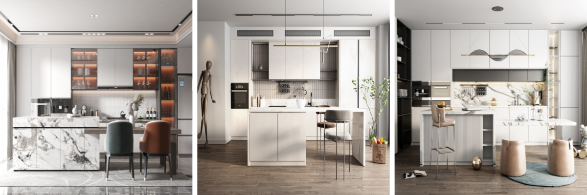 Ante della cucina bianche lucide Ante della cucina bianche lucide