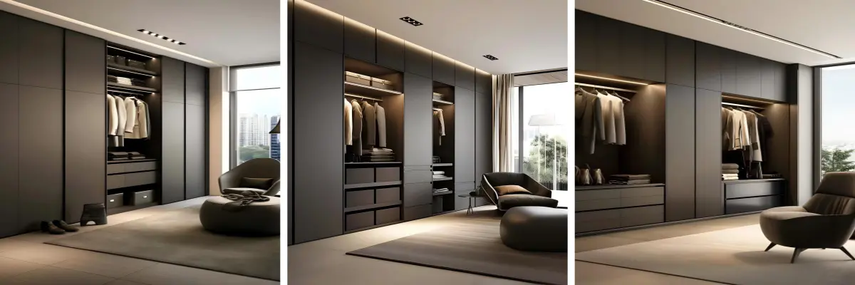 Armadio in legno nero