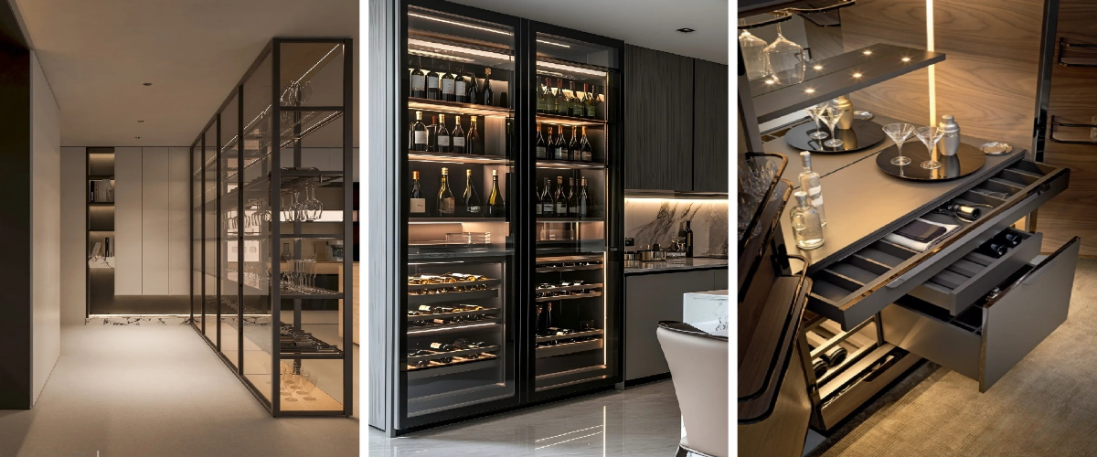 Exibir armários de vinho Exibir armários de vinho