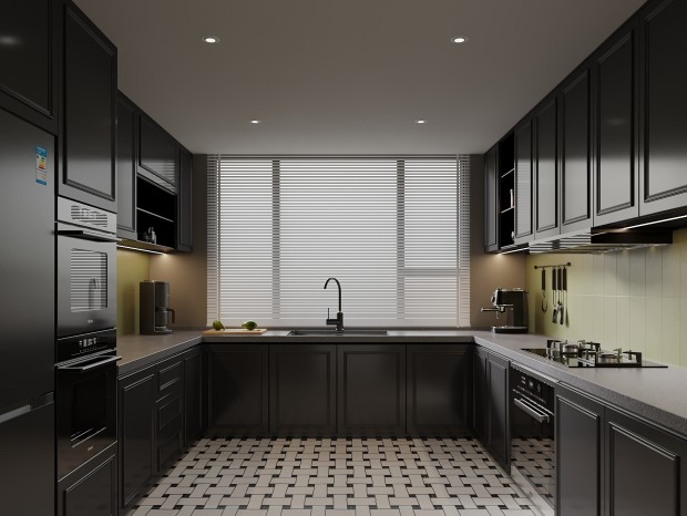 Armários pretos da Ikea