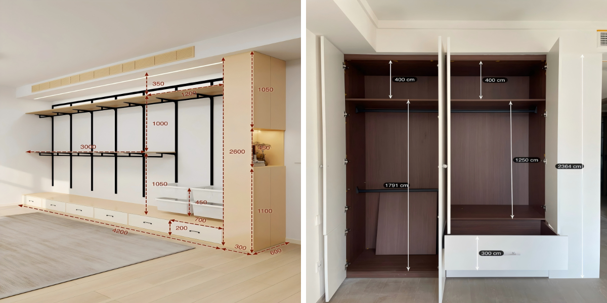 Solução personalizada de armários para toda a casa