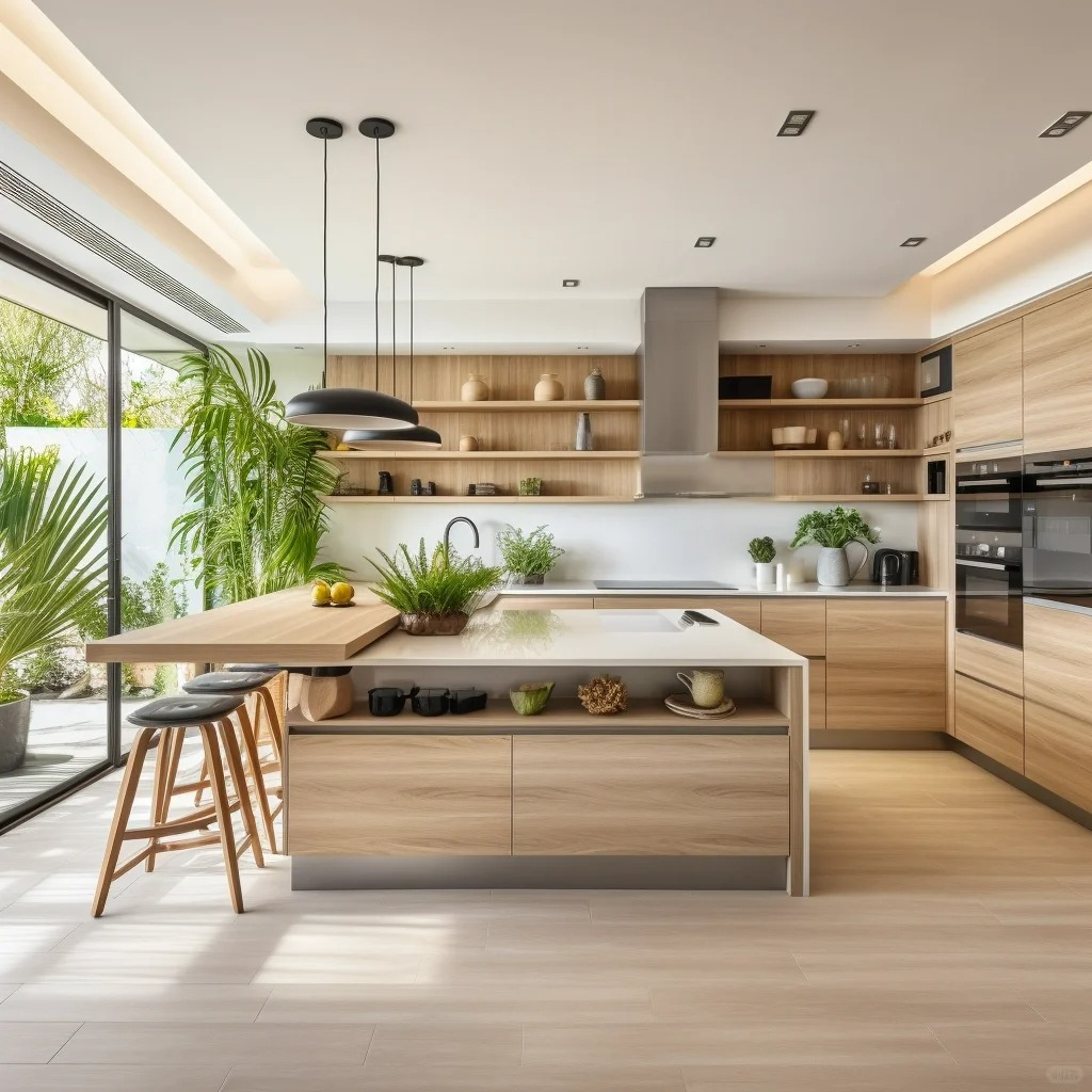 Armoires avec base en bois