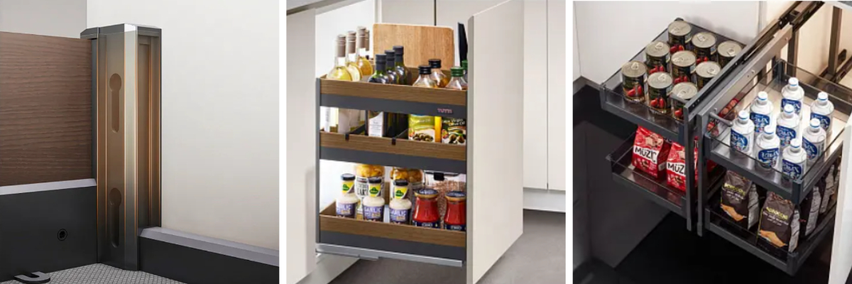 خزائن مطبخ شاكر حمراء