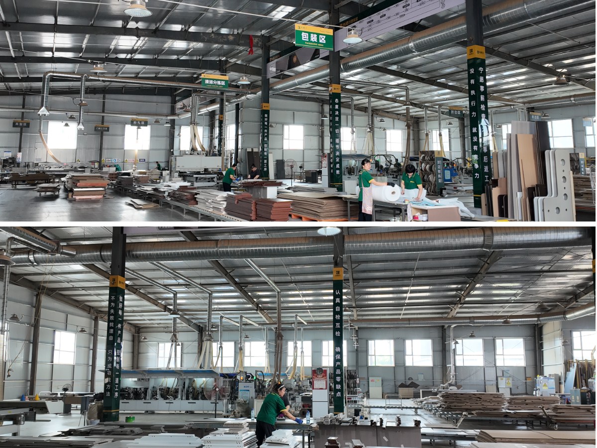 लाल रसोई अलमारियाँ