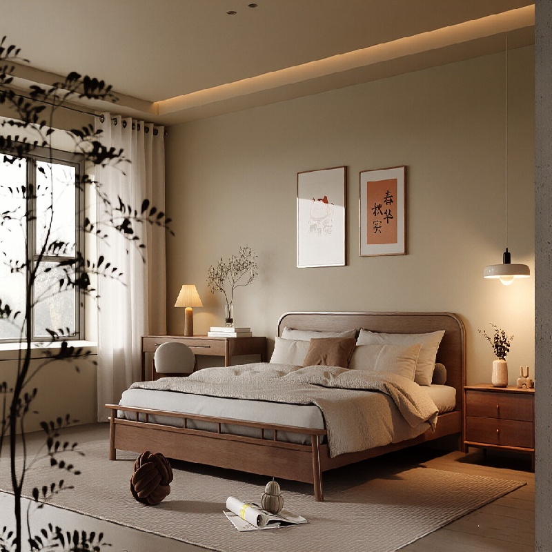 Conception de chambre à coucher avec petit espace