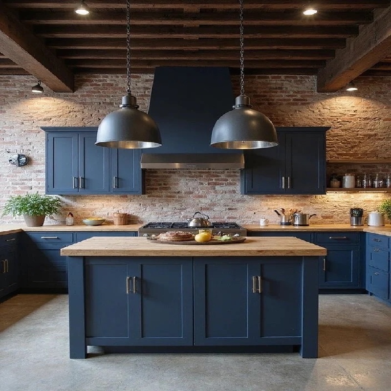 Royal Blue Kitchen Cabinets