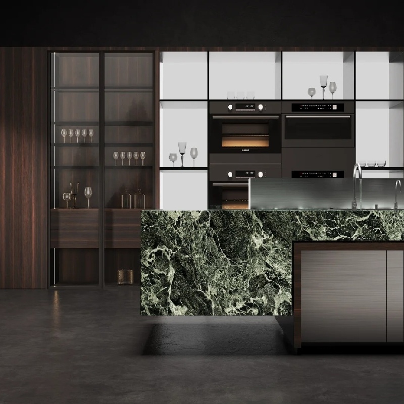 जली हुई नारंगी रसोई