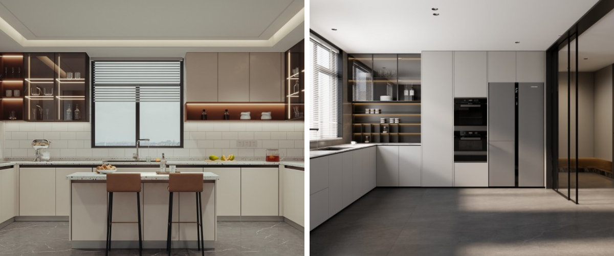 Ideias modernas para armários de cozinha