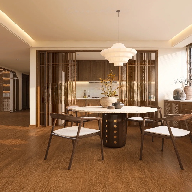 Lemari dapur oriental yang tak lekang oleh waktu