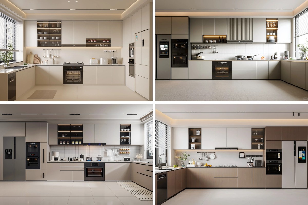 Sistemas de gabinetes de cocina modulares personalizados para proyectos de apartamentos Sistemas de gabinetes de cocina modulares personalizados para proyectos de apartamentos