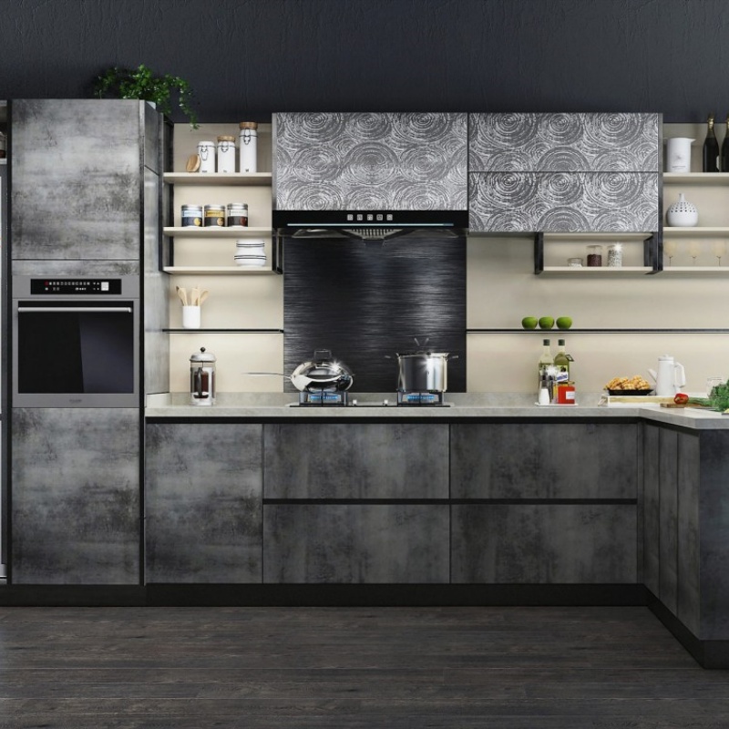 Portas de cozinha pretas