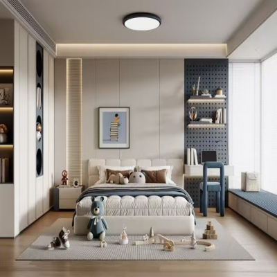 Modern Monochrome Kids Closet