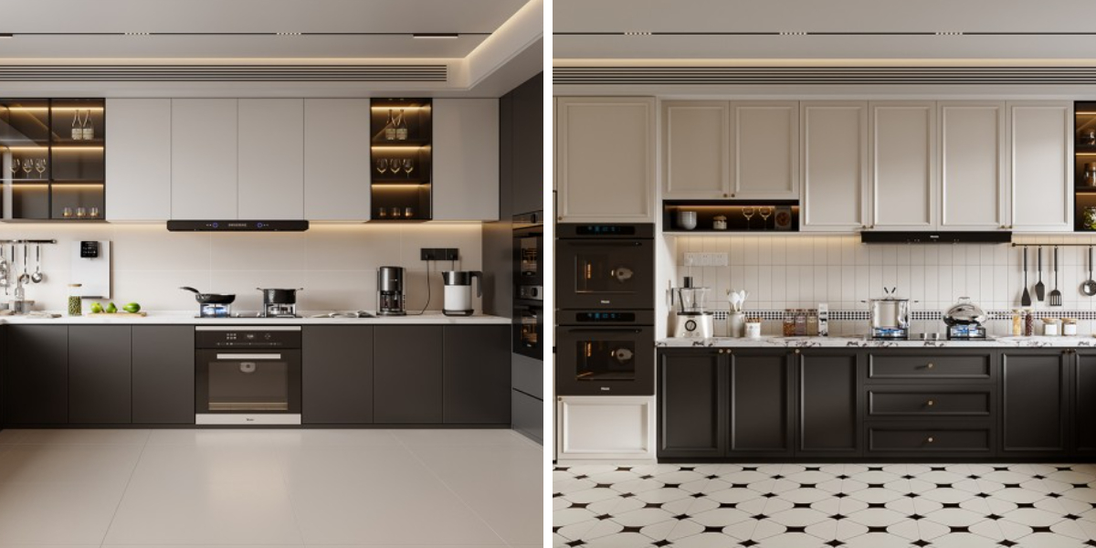 Black and White kitchen