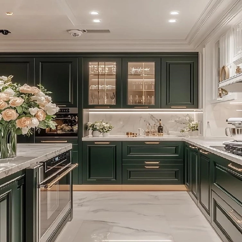 Green Kitchen Doors