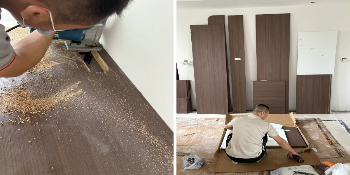 थोक लकड़ी की रसोई कैबिनेट