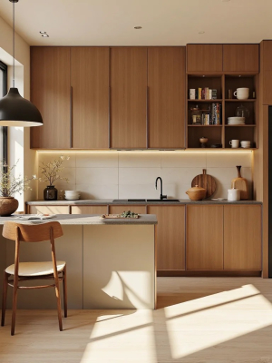 Деревянный шкаф-кладовая