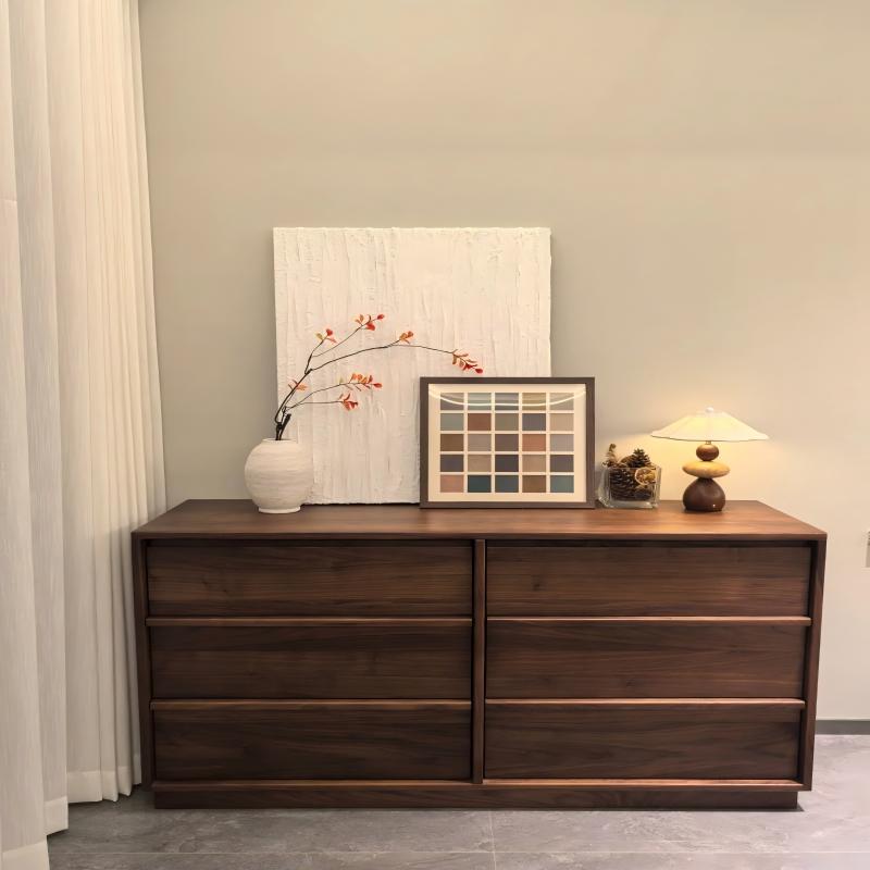 Cassettiera retrò in noce