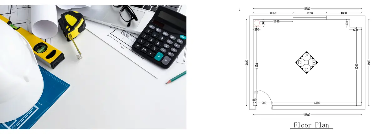 Disegna il contorno della stanza ed etichetta le lunghezze delle pareti Disegna il contorno della stanza ed etichetta le lunghezze delle pareti