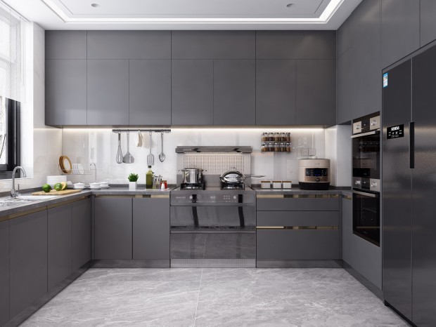 Armoires de cuisine blanches de style ferme