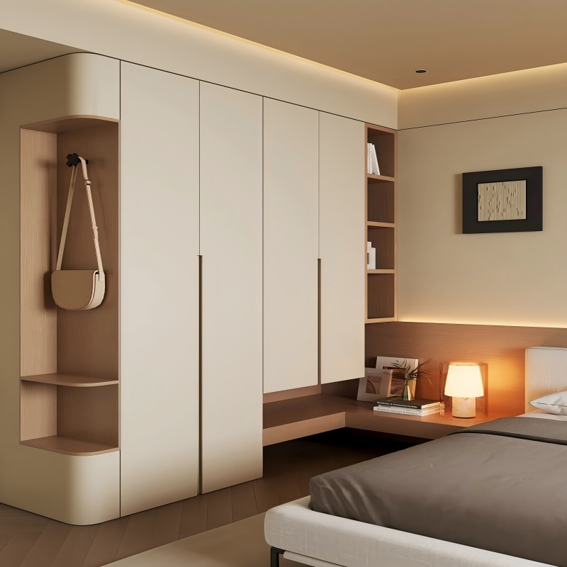 Armários de cozinha creme fosco